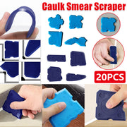 20pcs Caulk Smear Scraper Set Kitchen Bathroom Sink Sealant Joint Finishing Tool - Sky Blue V528-STRICKLE-5SET-SKY-BLUE-942058
