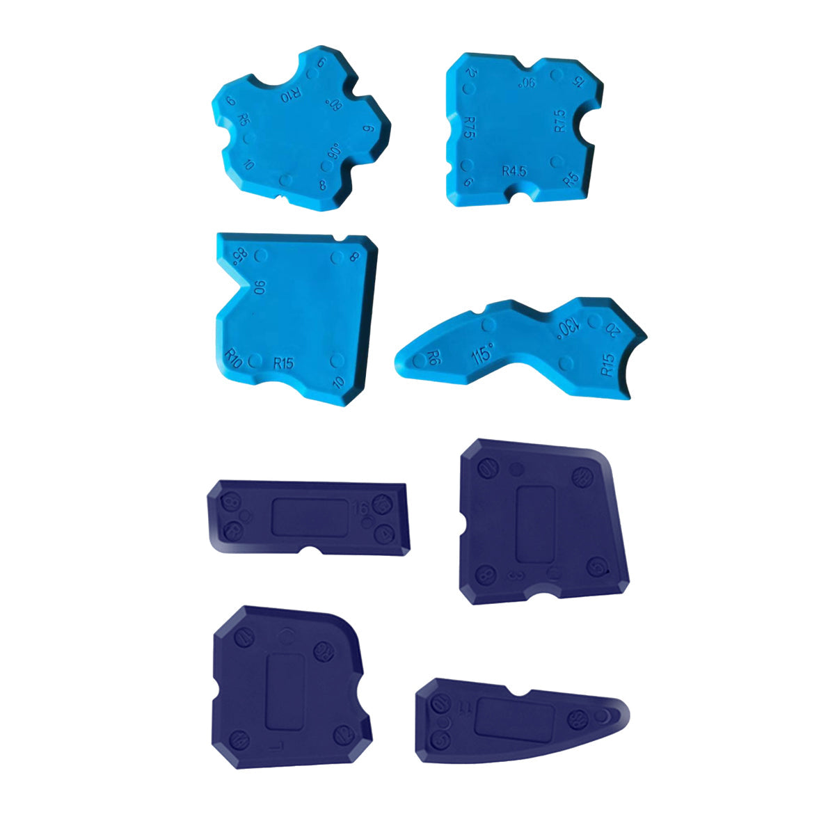20pcs Caulk Smear Scraper Set Kitchen Bathroom Sink Sealant Joint Finishing Tool - Sky Blue V528-STRICKLE-5SET-SKY-BLUE-942058