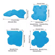 20pcs Caulk Smear Scraper Set Kitchen Bathroom Sink Sealant Joint Finishing Tool - Sky Blue V528-STRICKLE-5SET-SKY-BLUE-942058