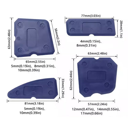 20pcs Caulk Smear Scraper Set Kitchen Bathroom Sink Sealant Joint Finishing Tool - Sky Blue V528-STRICKLE-5SET-SKY-BLUE-942058