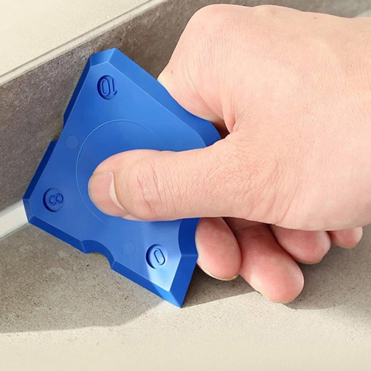 20pcs Caulk Smear Scraper Set Kitchen Bathroom Sink Sealant Joint Finishing Tool - Sky Blue V528-STRICKLE-5SET-SKY-BLUE-942058