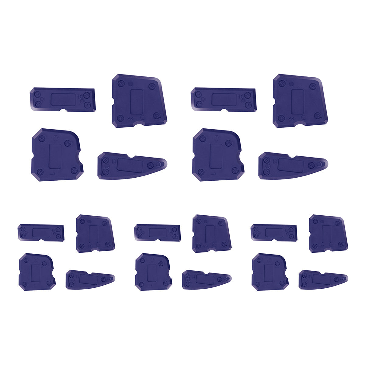 20pcs Caulk Smear Scraper Set Kitchen Bathroom Sink Sealant Joint Finishing Tool - Sky Blue V528-STRICKLE-5SET-SKY-BLUE-942058