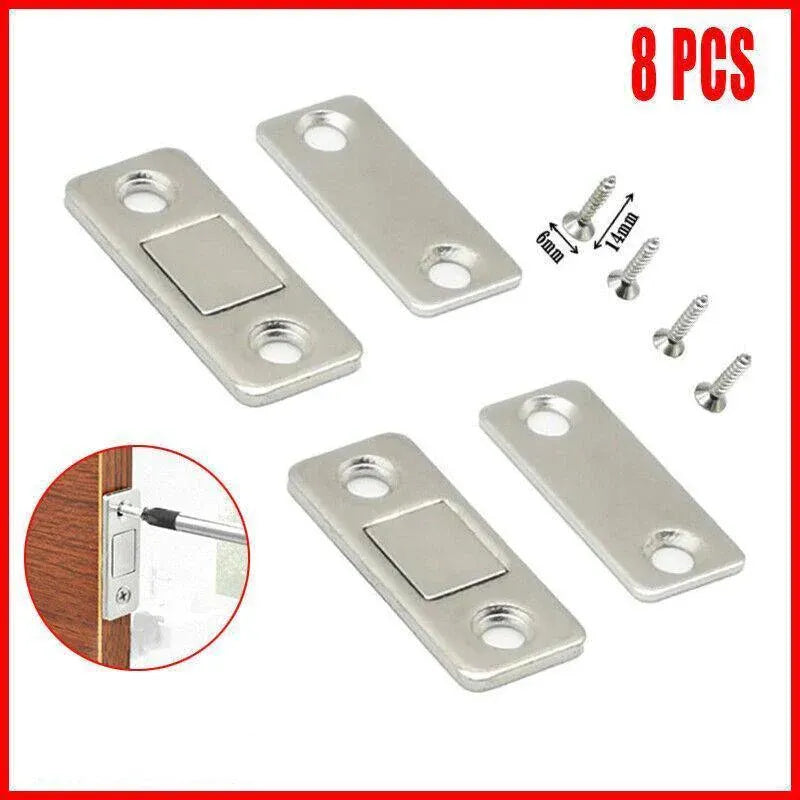 8Pcs Strong Magnetic Door Catch Ultra Thin For Door Cabinet Cupboard Glass Latch V528-STRONGMAGNETIC-8PCS-566741