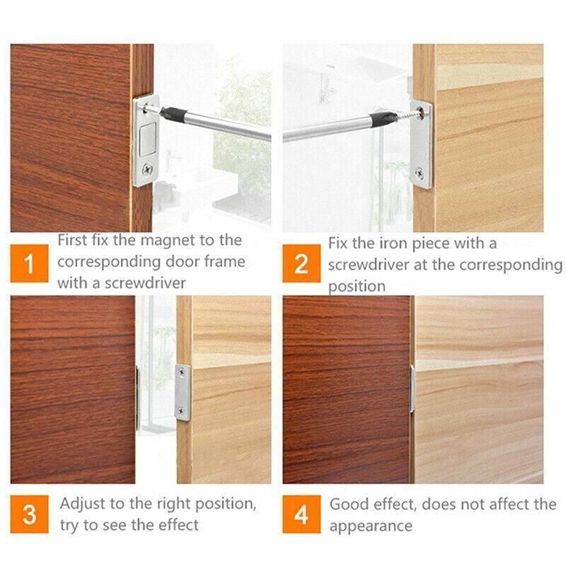8Pcs Strong Magnetic Door Catch Ultra Thin For Door Cabinet Cupboard Glass Latch V528-STRONGMAGNETIC-8PCS-566741
