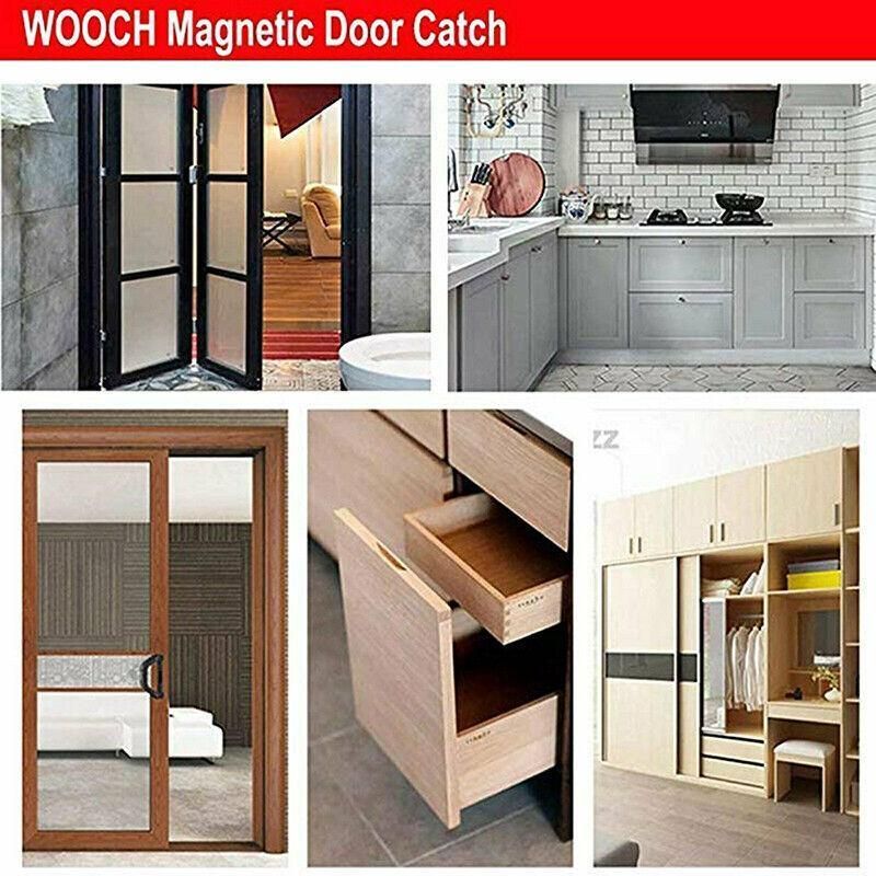 8Pcs Strong Magnetic Door Catch Ultra Thin For Door Cabinet Cupboard Glass Latch V528-STRONGMAGNETIC-8PCS-566741