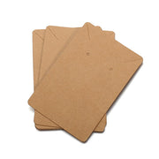 40pcs Jewellery Display Cards Necklace Earring Holder Kraft Paper 6x9cm - Black V528-STUDLINGCARD-BLACK-26458