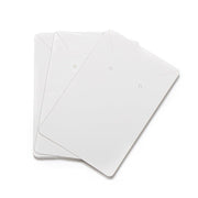 40pcs Jewellery Display Cards Necklace Earring Holder Kraft Paper 6x9cm - White V528-STUDLINGCARD-WHITE-99331