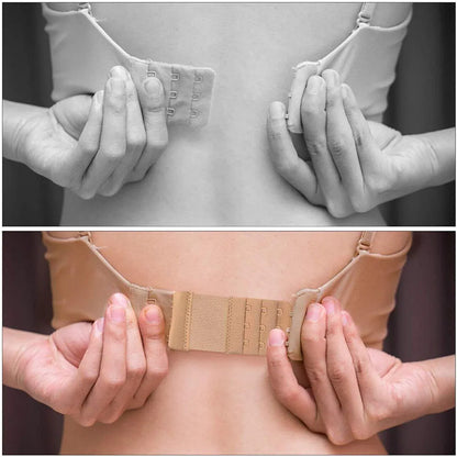 Maternity Strap Clip On Bra Extender Extension 2 Hooks Ladies Plus Size - Black V528-STYLE-2HOOKS-COLOUR-BLACK17402
