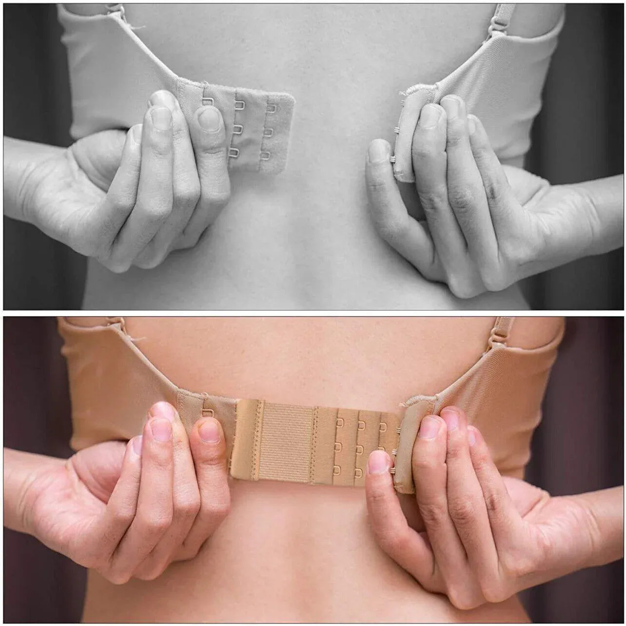 Maternity Strap Clip On Bra Extender Extension 2 Hooks Ladies Plus Size - White V528-STYLE-2HOOKS-COLOUR-WHITE47188