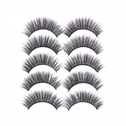 5 Pairs 3D Thick Mink Fake False Eyelashes Natural Long Wispy Makeup Lashes Au - 3D-47 V528-STYLE-3D-4785270