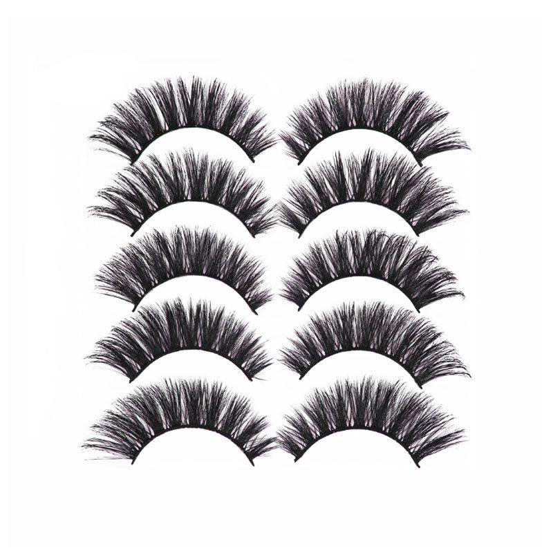 5 Pairs 3D Thick Mink Fake False Eyelashes Natural Long Wispy Makeup Lashes Au - 3D-48 V528-STYLE-3D-4839077