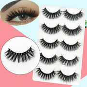 5 Pairs 3D Thick Mink Fake False Eyelashes Natural Long Wispy Makeup Lashes Au - 3D-51 V528-STYLE-3D-5147468