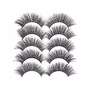 5 Pairs 3D Thick Mink Fake False Eyelashes Natural Long Wispy Makeup Lashes Au - 3D-55 V528-STYLE-3D-5565909