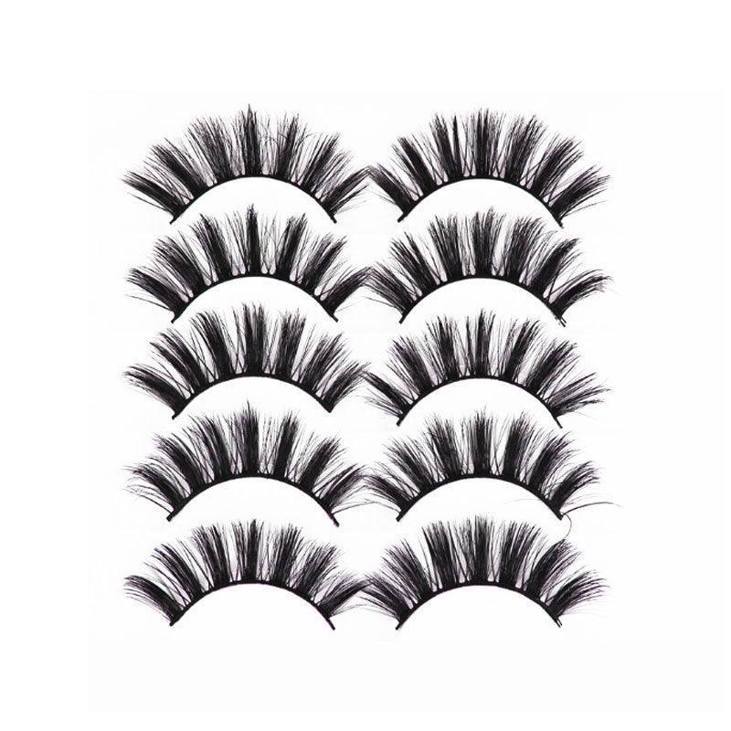 5 Pairs 3D Thick Mink Fake False Eyelashes Natural Long Wispy Makeup Lashes Au - 3D-55 V528-STYLE-3D-5565909