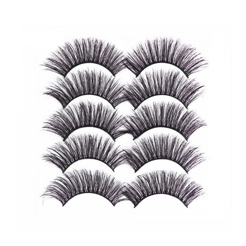 5 Pairs 3D Thick Mink Fake False Eyelashes Natural Long Wispy Makeup Lashes Au - 3D-55 V528-STYLE-3D-5565909