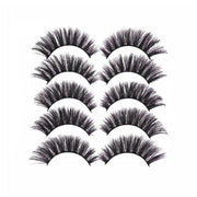 5 Pairs 3D Thick Mink Fake False Eyelashes Natural Long Wispy Makeup Lashes Au - 3D-55 V528-STYLE-3D-5565909