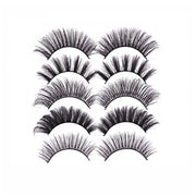 5 Pairs 3D Thick Mink Fake False Eyelashes Natural Long Wispy Makeup Lashes Au - 3D-55 V528-STYLE-3D-5565909