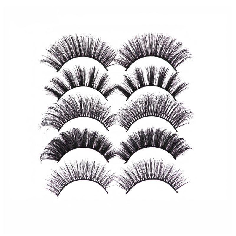 5 Pairs 3D Thick Mink Fake False Eyelashes Natural Long Wispy Makeup Lashes Au - 3D-55 V528-STYLE-3D-5565909