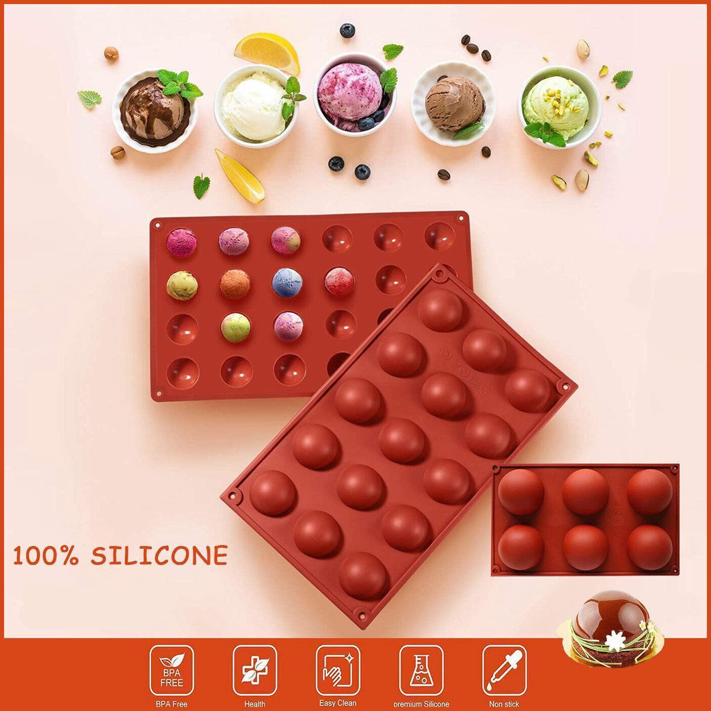 Soap Mold Cake Mould Kitchen Accessories Kitchenware Silicone Gel Baking Tools - 24 semicircle V528-STYLES-24SEMICIRCLE37419