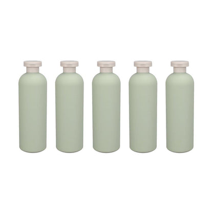 5PCS Green Squeeze Bottles Refillable Plastic Liquid Soap Lotion Travel Use V528-SUB-BOTTLE-4PCS-400ML-584361