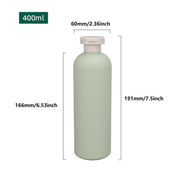 5PCS Green Squeeze Bottles Refillable Plastic Liquid Soap Lotion Travel Use V528-SUB-BOTTLE-4PCS-400ML-584361