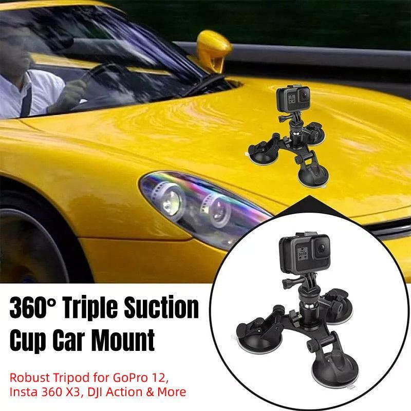 Sports Camera Accessories Three Legged Car Suction Cups Mounting Tool for Camera V528-SUCTION-CUP-684195