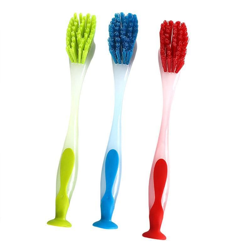 Multi Functional Long Handle Cleaning Brush Vertical Suction Kitchen Brush - Blue V528-SUCTION-CUP-BRUSH-BLUE-106548