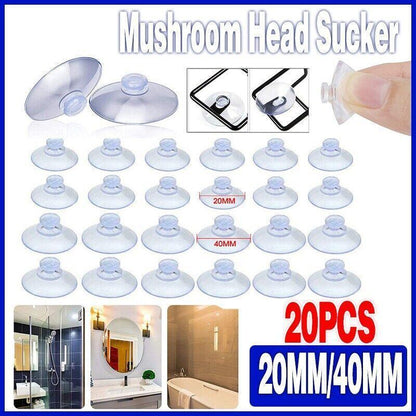 20Pcs 20/40Mm Suction Cups Caps Suckers Aquarium Fish Tank Glass Hanger Pads - 20MM V528-SUCTIONCUP-20MM-20PCS-38499