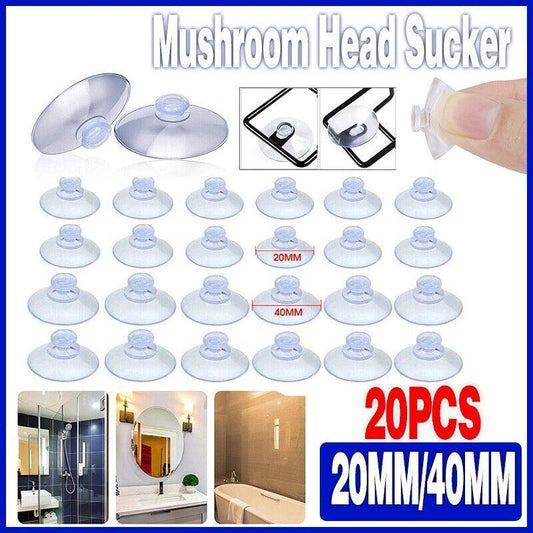 20Pcs 20/40Mm Suction Cups Caps Suckers Aquarium Fish Tank Glass Hanger Pads - 20MM V528-SUCTIONCUP-20MM-20PCS-38499