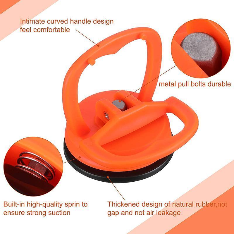 2PCS Suction Cup Dent Puller Car Body Panel Repair Tool for Screen and Glass V528-SUCTIONCUP-ORANGE-2PCS-835931