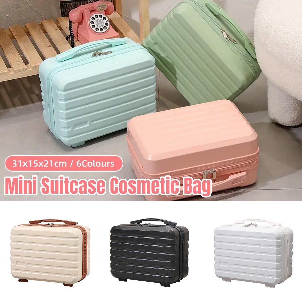 Portable 14 Inch Suitcase Mini Small Travel Storage Hand Gift Box - Green V528-SUITCASE-1-GREEN-957190
