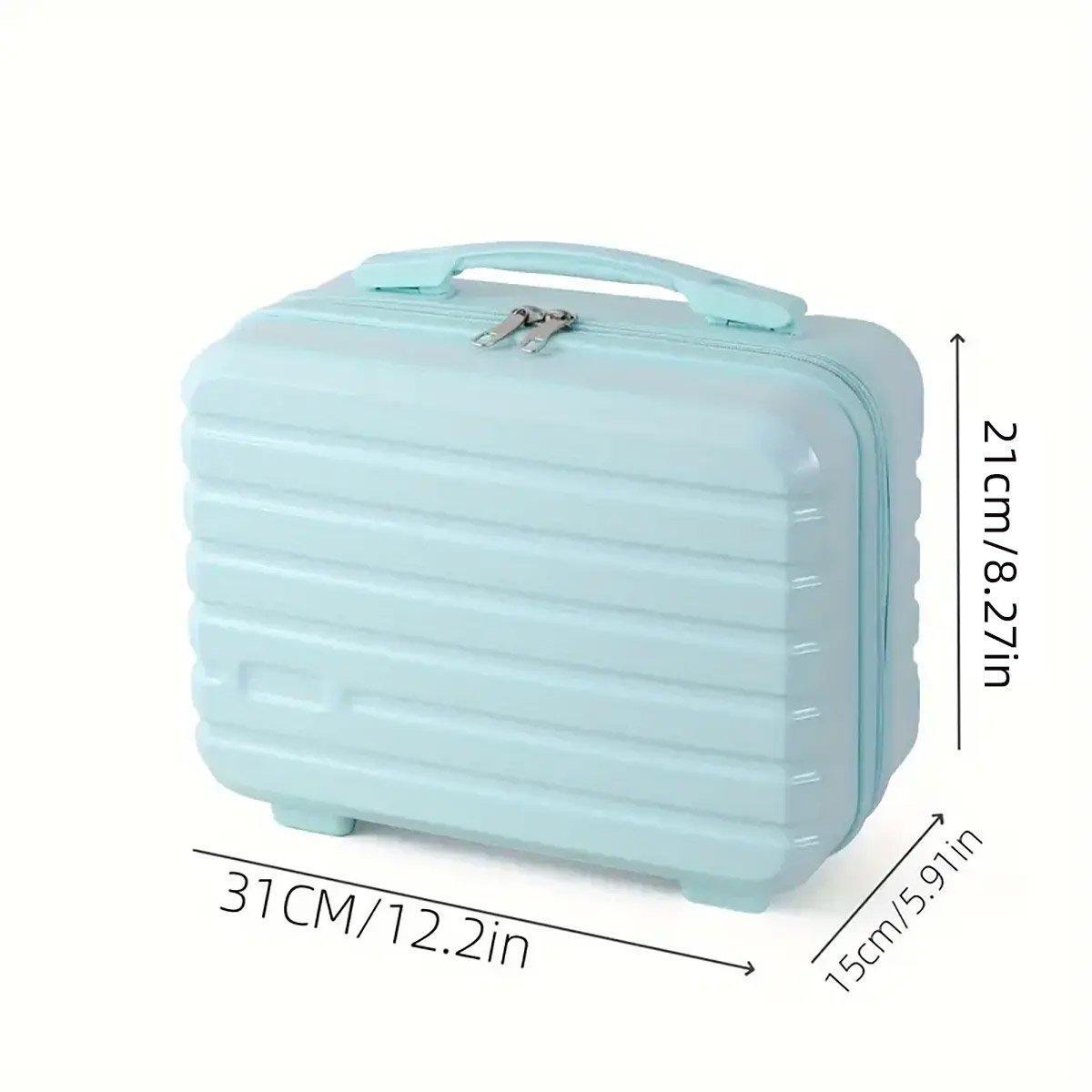 Portable 14 Inch Suitcase Mini Small Travel Storage Hand Gift Box - Green V528-SUITCASE-1-GREEN-957190