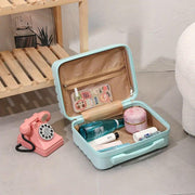 Portable 14 Inch Suitcase Mini Small Travel Storage Hand Gift Box - Green V528-SUITCASE-1-GREEN-957190