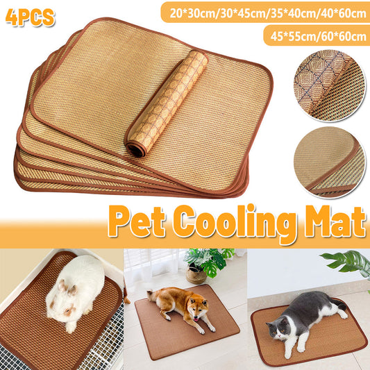 Pet Mat Kennel Cushion Dog Cat Bed Sleeping Pad Soft Washable for Crate Floor - 20x30cm V528-SUMMER-MAT-4PCS-20-30-716041