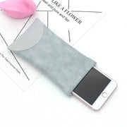 Mouth Snapped Sunglasses Eyeglass Glasses Case Soft Pouch Bag Pocket Spectacle - Light Green V528-SUNGLASSES-BAG-LIGHTGREEN-581298