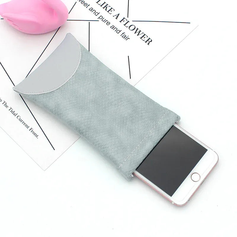 Mouth Snapped Sunglasses Eyeglass Glasses Case Soft Pouch Bag Pocket Spectacle - Light Green V528-SUNGLASSES-BAG-LIGHTGREEN-581298