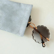 Mouth Snapped Sunglasses Eyeglass Glasses Case Soft Pouch Bag Pocket Spectacle - Pink V528-SUNGLASSES-BAG-LIGHTPINK-54112