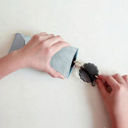 Mouth Snapped Sunglasses Eyeglass Glasses Case Soft Pouch Bag Pocket Spectacle - Pink V528-SUNGLASSES-BAG-LIGHTPINK-54112