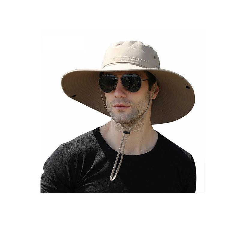 Outdoor Uv Protection Sun Hat Wide Brim Cap Quick-Drying Hat For Fishing Hiking - Beige V528-SUNHAT-BEIGE-269458