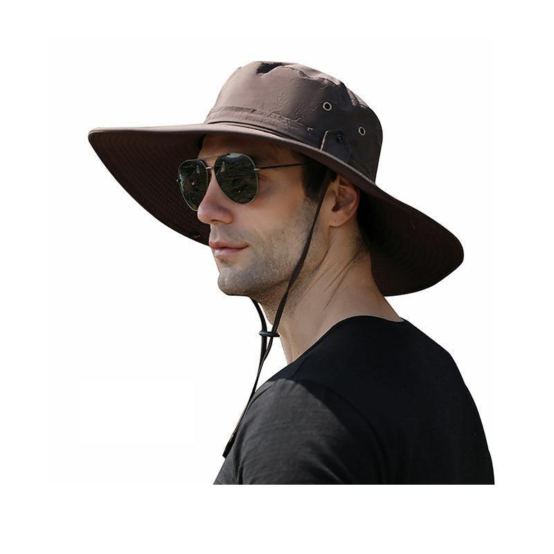 Outdoor Uv Protection Sun Hat Wide Brim Cap Quick-Drying Hat For Fishing Hiking - Green V528-SUNHAT-GREEN-433401