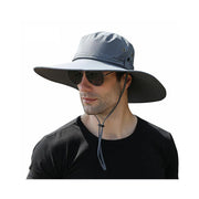 Outdoor Uv Protection Sun Hat Wide Brim Cap Quick-Drying Hat For Fishing Hiking - Green V528-SUNHAT-GREEN-433401