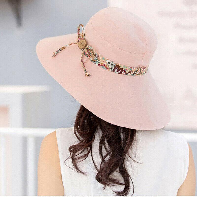 Wide Brim Sun Hat for Women Foldable Floppy Beach Cap with Bow Travel Style - Grey V528-SUNHAT-GREY-657611