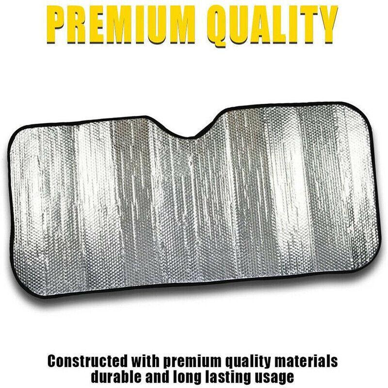 Car Windscreen Sun Shade Heat Reflective Windshield Front Rear Window Uv Block - 130*60 V528-SUNSHADE-130-60-455112