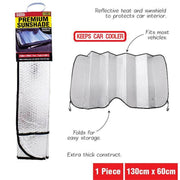 Car Windscreen Sun Shade Heat Reflective Windshield Front Rear Window Uv Block - 140*70 V528-SUNSHADE-140-70-386059
