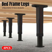 4pcs Adjustable Bed Frame Feet Ribbed Furniture Support Legs Sturdy Foundation V528-SUPPORT-4PCS-442483