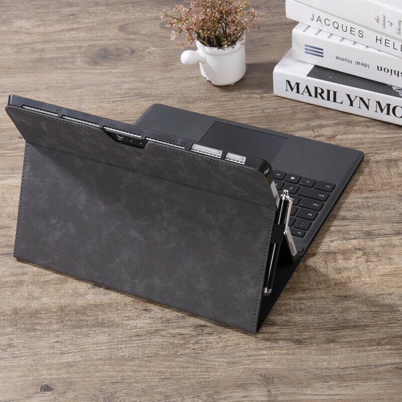 Premium Leather Case Cover Protector For Microsoft Surface Pro 8 - Black V528-SURFACEPRO8-BLACK-57785