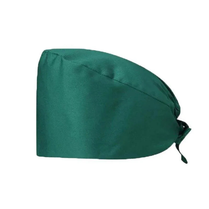 100% Cotton Unisex Surgical Scrub Cap for Doctors & Nurses - Green V528-SURGICALSCRUBCAP-GREEN-87228
