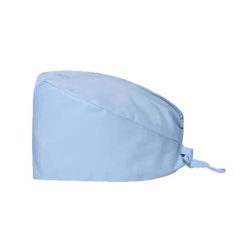 100% Cotton Unisex Surgical Scrub Cap for Doctors & Nurses - Light Blue V528-SURGICALSCRUBCAP-LIGHTBLUE-45132