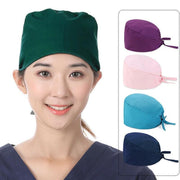 100% Cotton Unisex Surgical Scrub Cap for Doctors & Nurses - Light Blue V528-SURGICALSCRUBCAP-LIGHTBLUE-45132