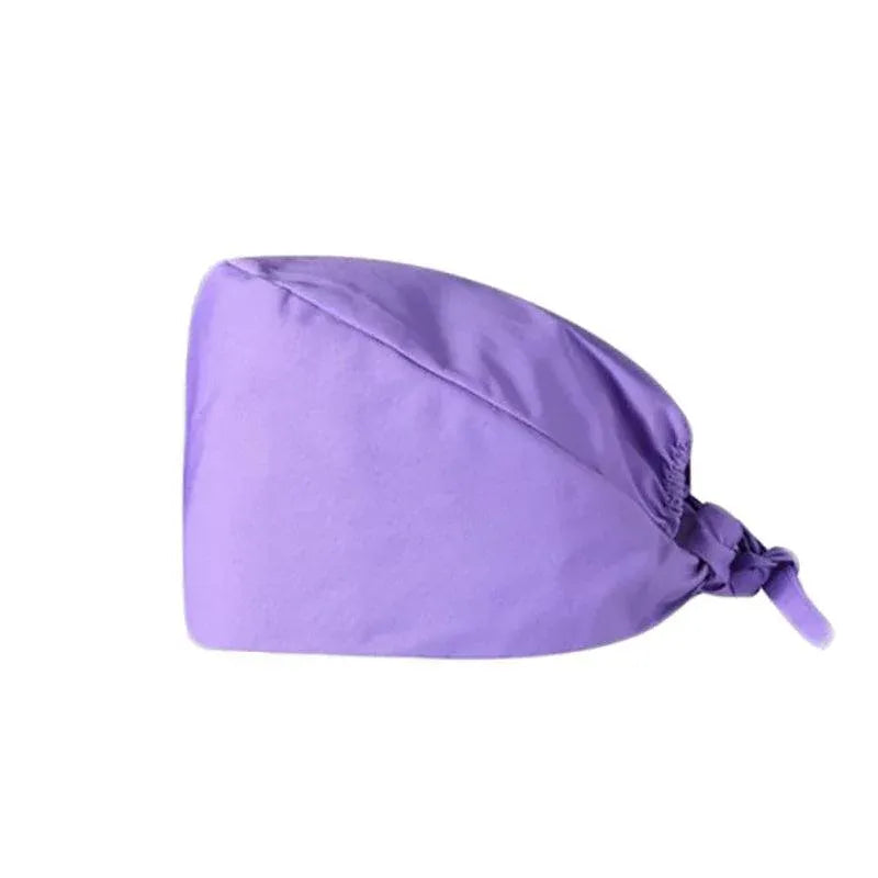 100% Cotton Unisex Surgical Scrub Cap for Doctors & Nurses - Light Purple V528-SURGICALSCRUBCAP-LIGHTPURPLE-55236